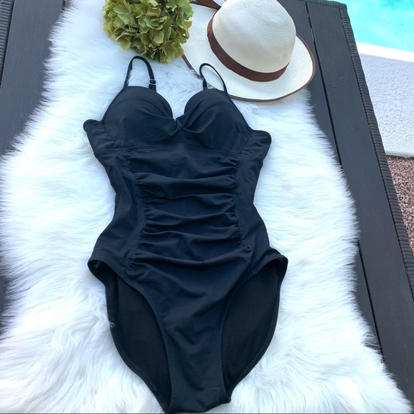 Assets By Spanx Swim Spanx Assets By Sara Blakely Push Up  Swimsuit Sz Medium - Picture 7 of 11